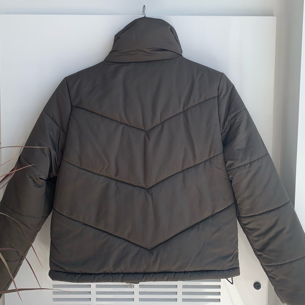 NWT Romeo + Juliet Couture Green Puffer Jacket - Picture 4 of 5